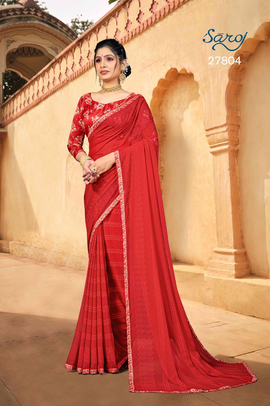 saroj saree Kachi Kalli fancy catchy look saree catalog