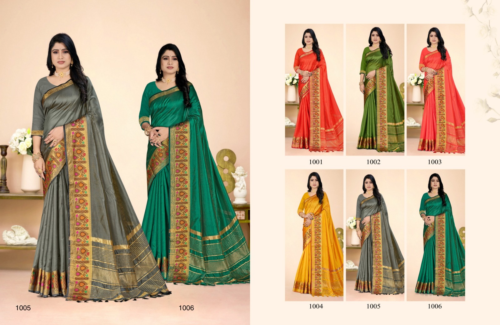 saroj saree raaga silk 1 organza innovative look saree catalog