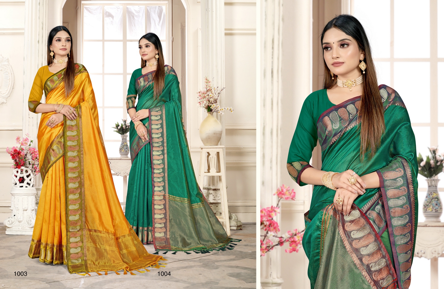 saroj saree raaga silk 4 organza innovative look saree catalog