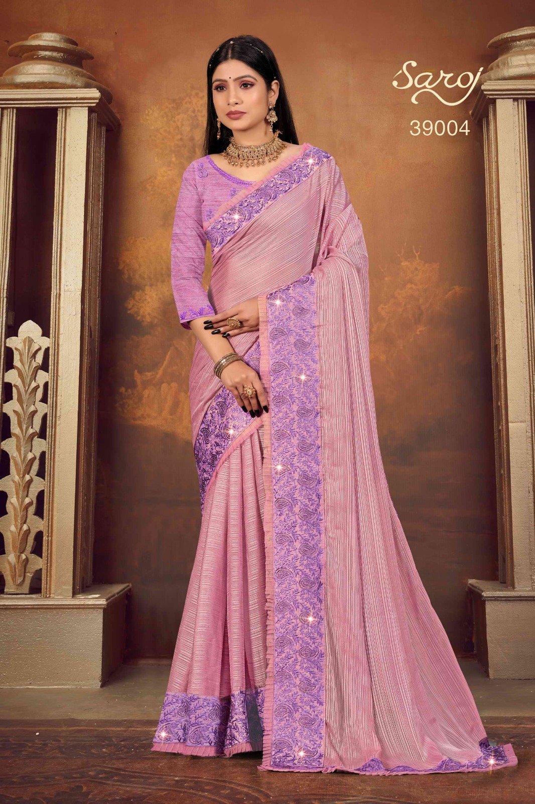 saroj saree Saathiyaa fancy elegant look saree catalog