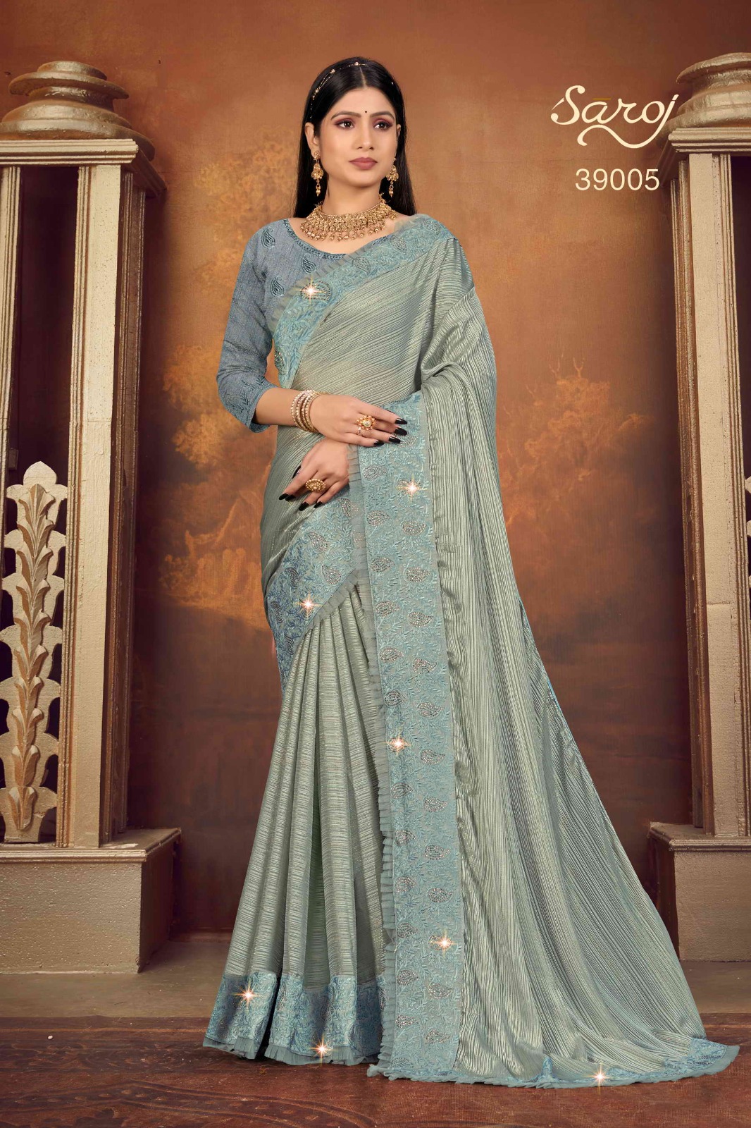 saroj saree Saathiyaa fancy elegant look saree catalog