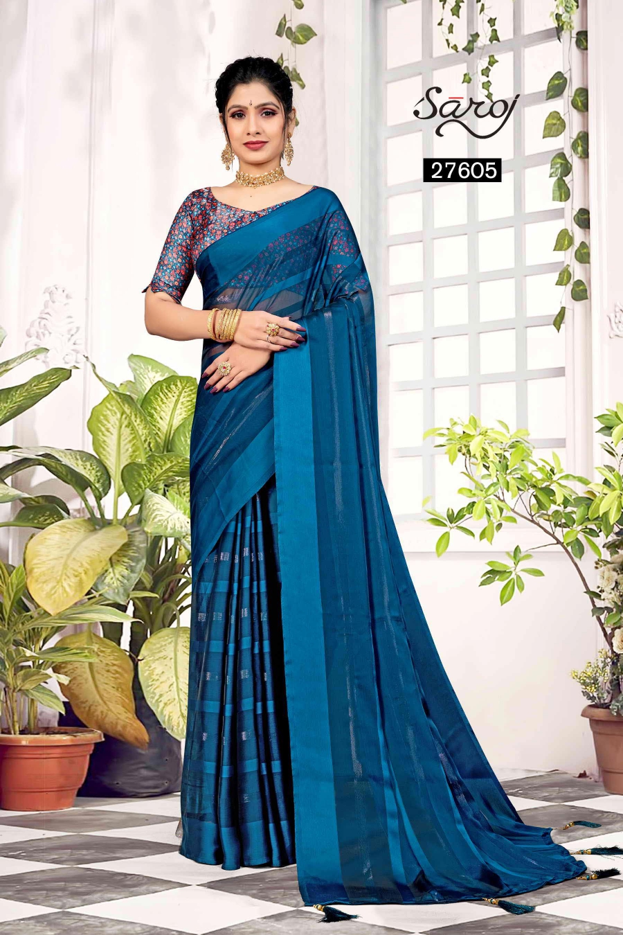 saroj sneh milan fancy attractive look saree catalog