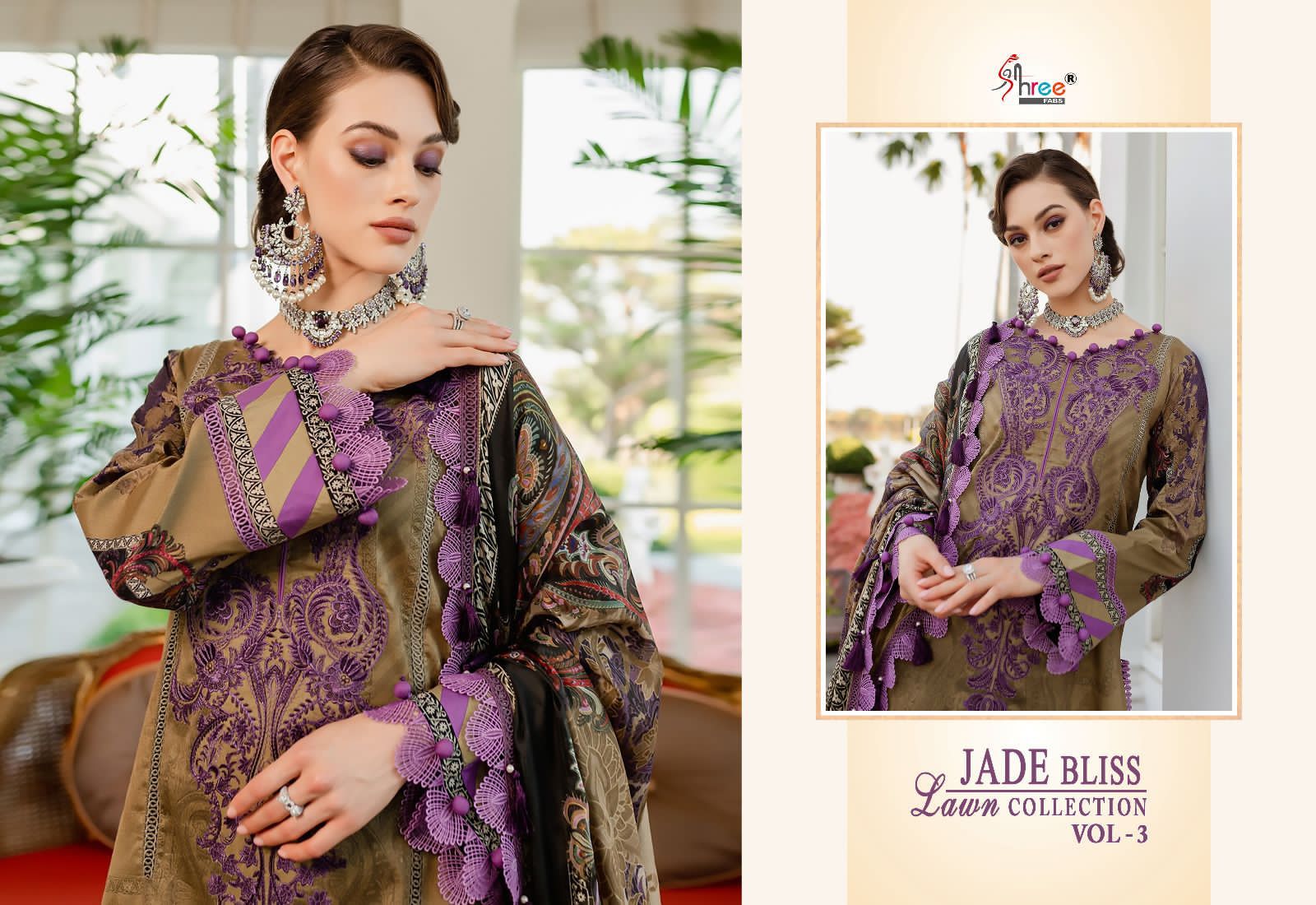 shree fabs jade Bliss lawn collection vol 3 cotton astonishin look salwar suit with cotton dupatta catalog