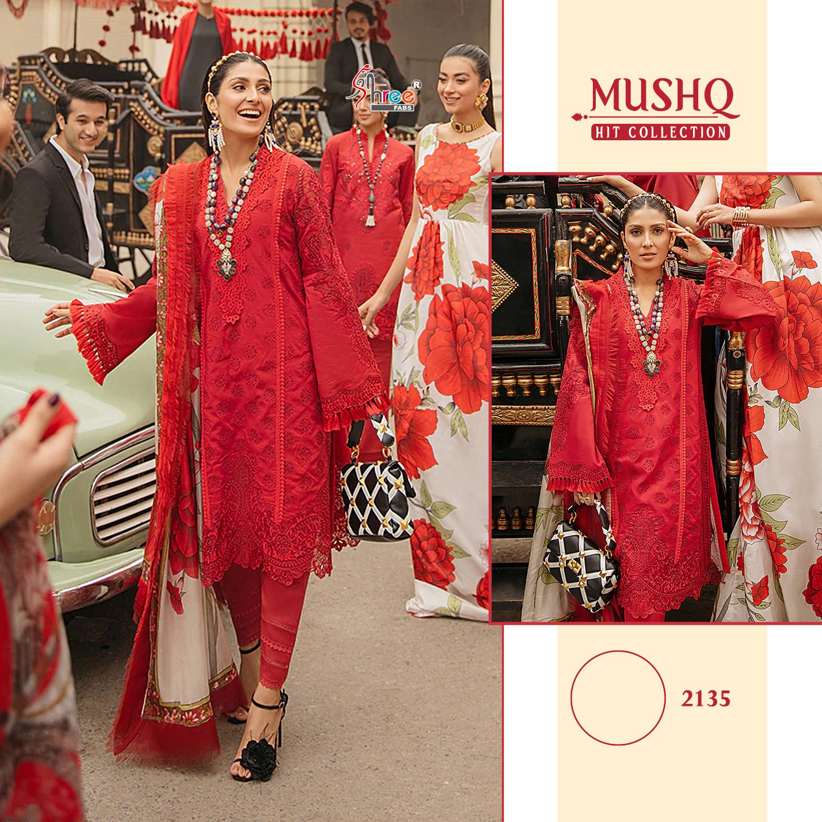 shree fabs mushq super hit collection cotton elegant salwar suit catalog