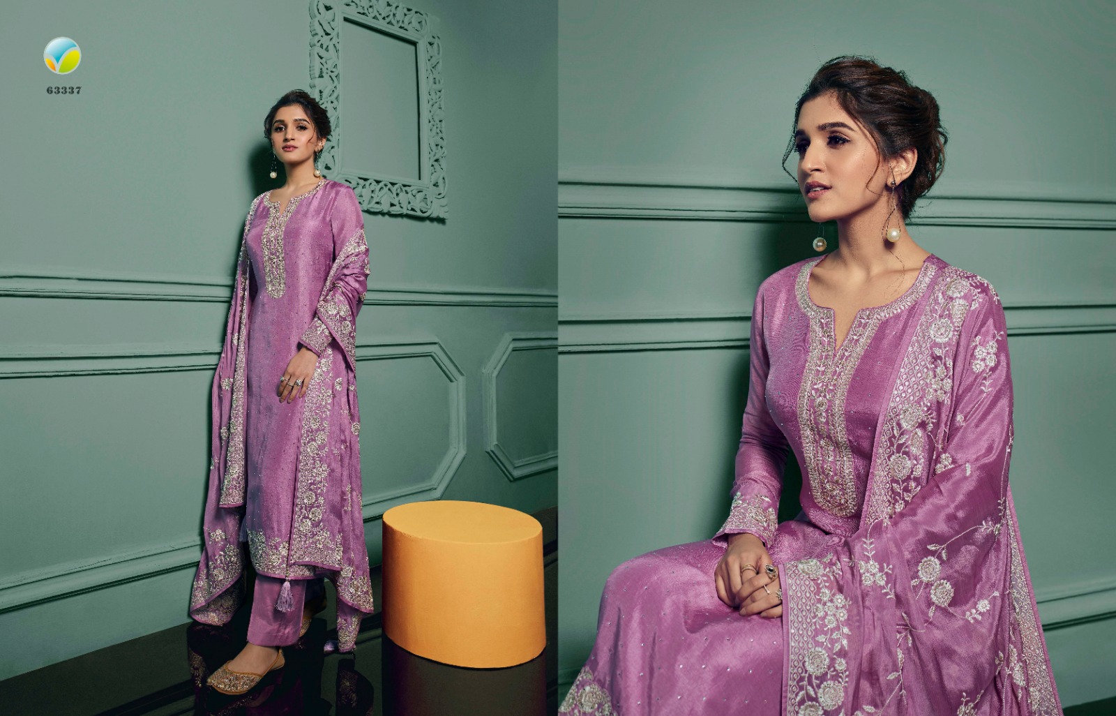 vinay fashion kaseesh saanvi hitlist dola chinon gorgeous salwar suit catalog