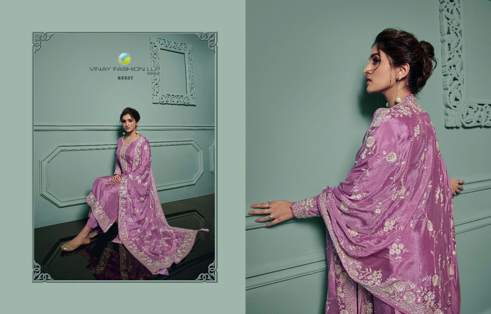 vinay fashion kaseesh saanvi hitlist dola chinon gorgeous salwar suit catalog