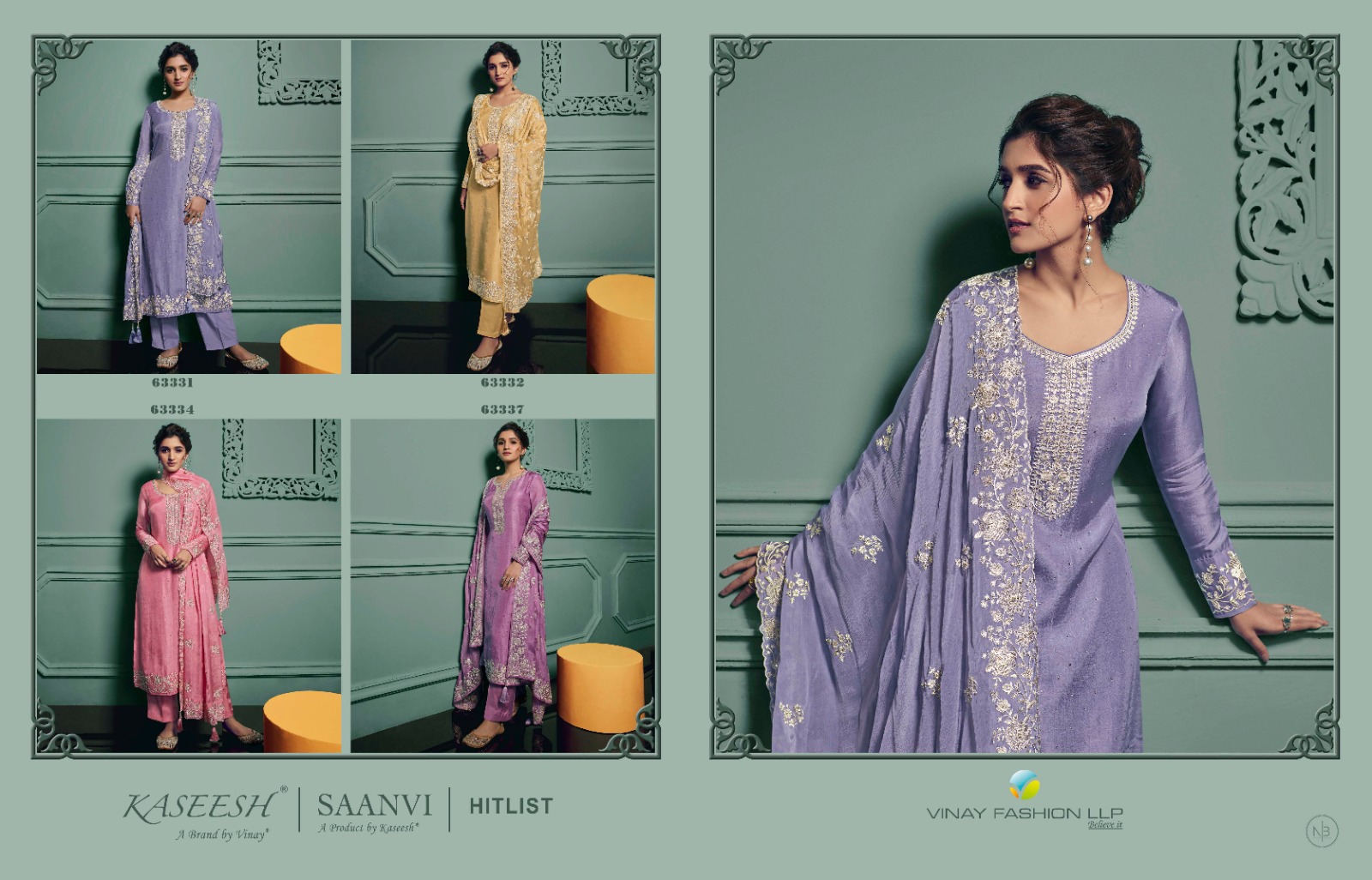 vinay fashion kaseesh saanvi hitlist dola chinon gorgeous salwar suit catalog