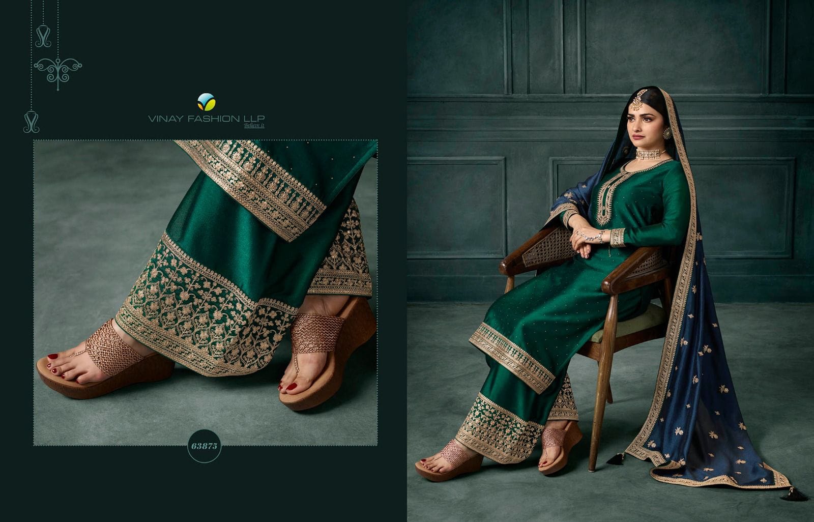 vinay fashion kaseesh shaheen 4 georgette innovative look salwar suit catalog