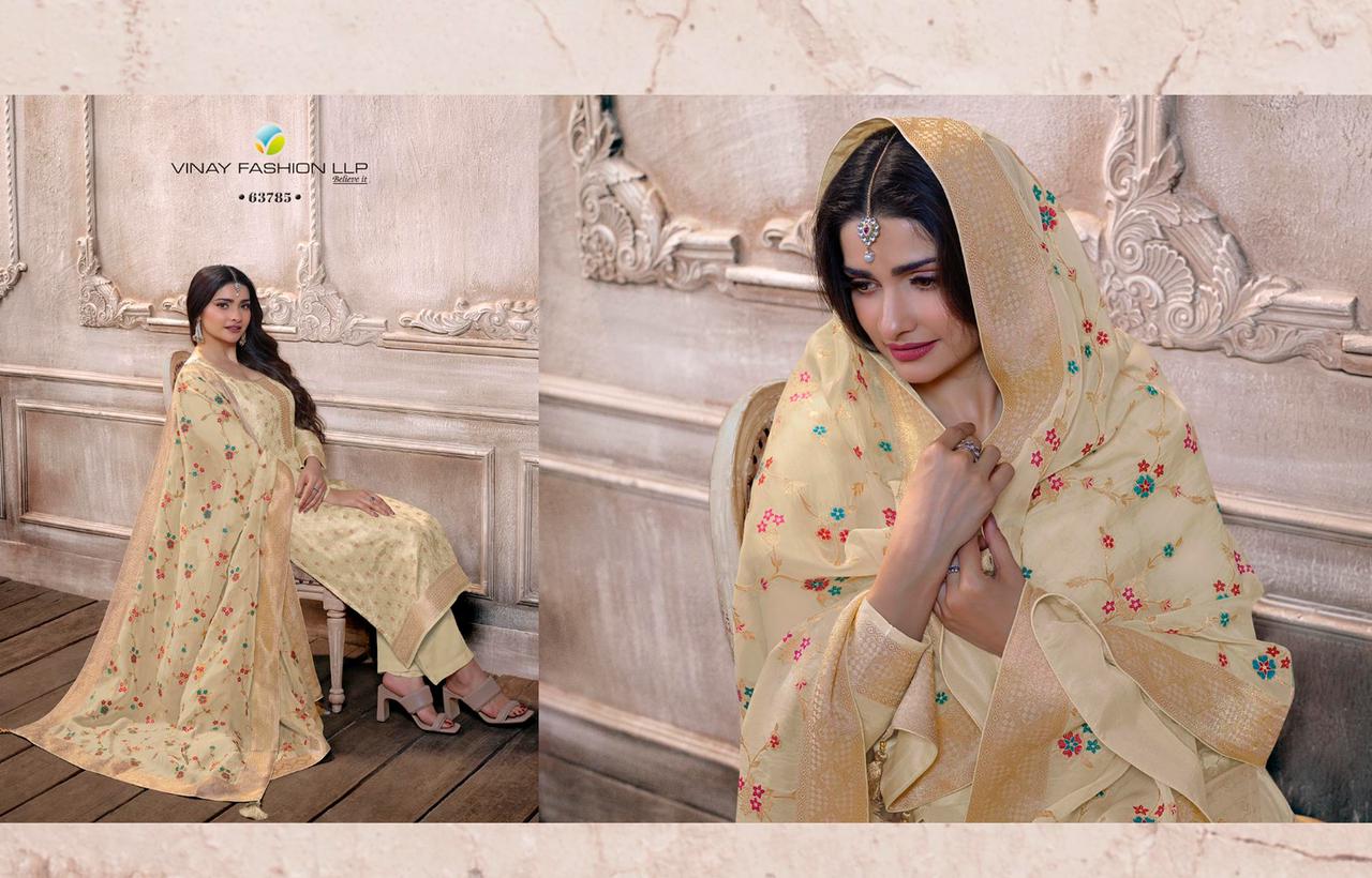 vinay fashion kaseesh zardosi vol 6 innovative look salwar suit catalog