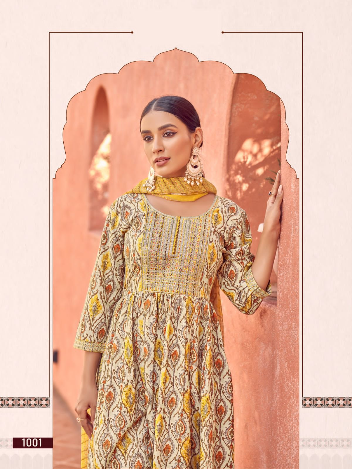 vitara fashion brinton cotton new and modern style top pent with dupatta catalog