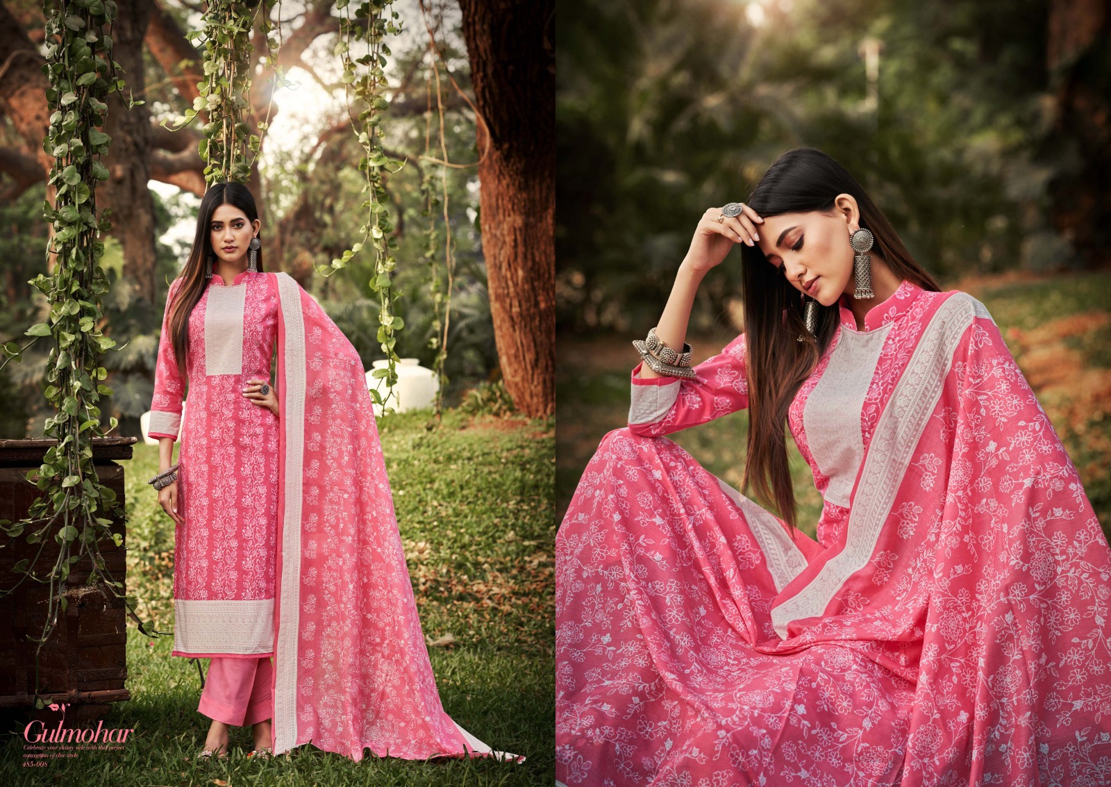 zulfat designer suit gulmohar cotton regal look salwar suit catalog