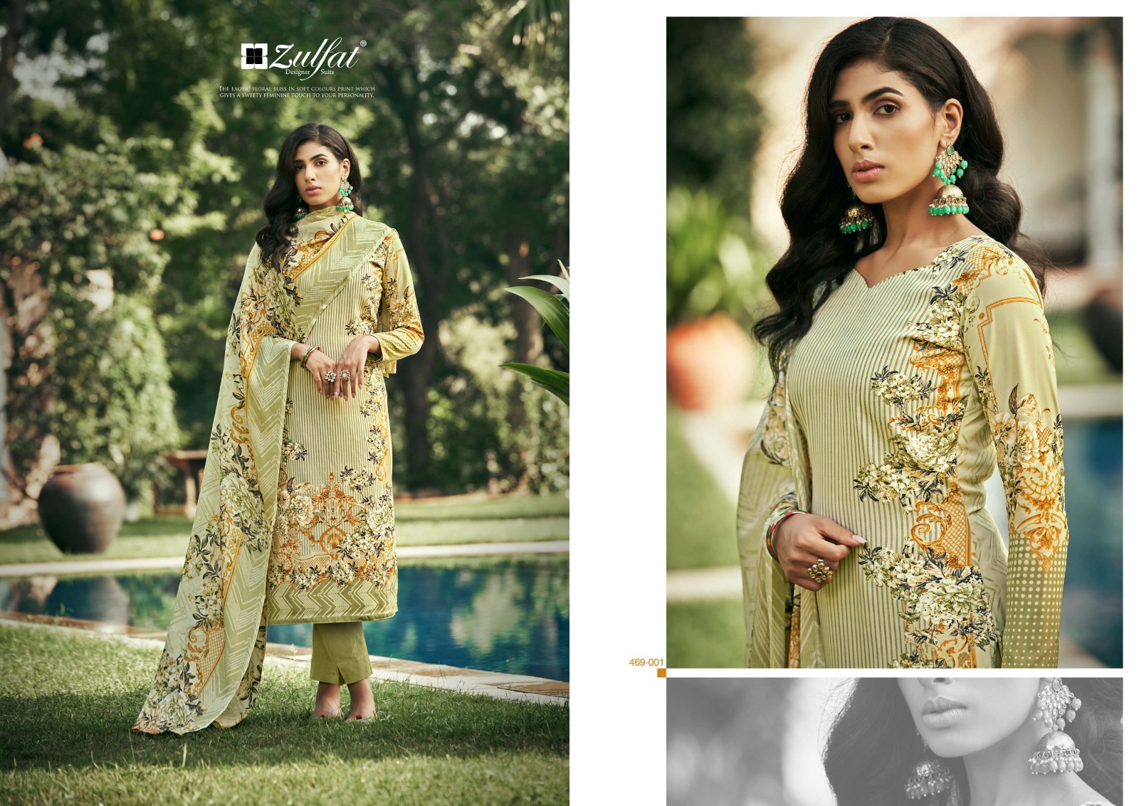 zulfat designer suit hayaat pure crape elegant look salwar suit catalog