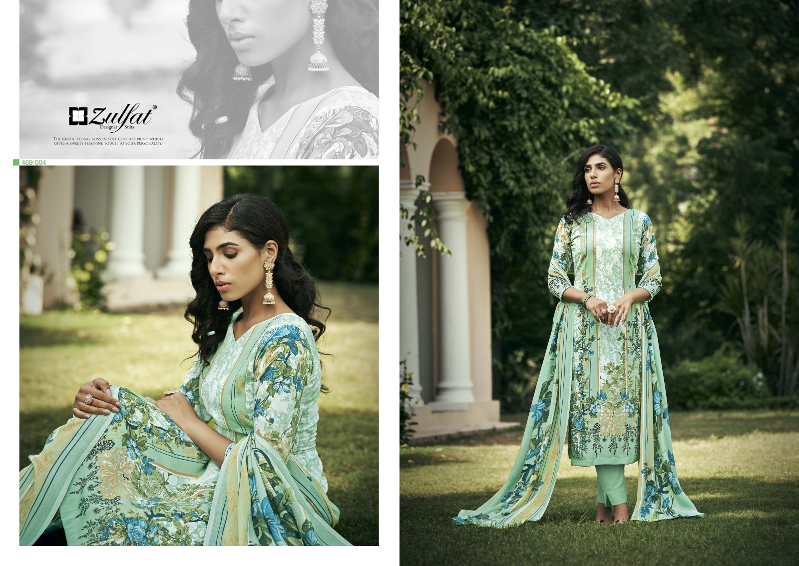 zulfat designer suit hayaat pure crape elegant look salwar suit catalog