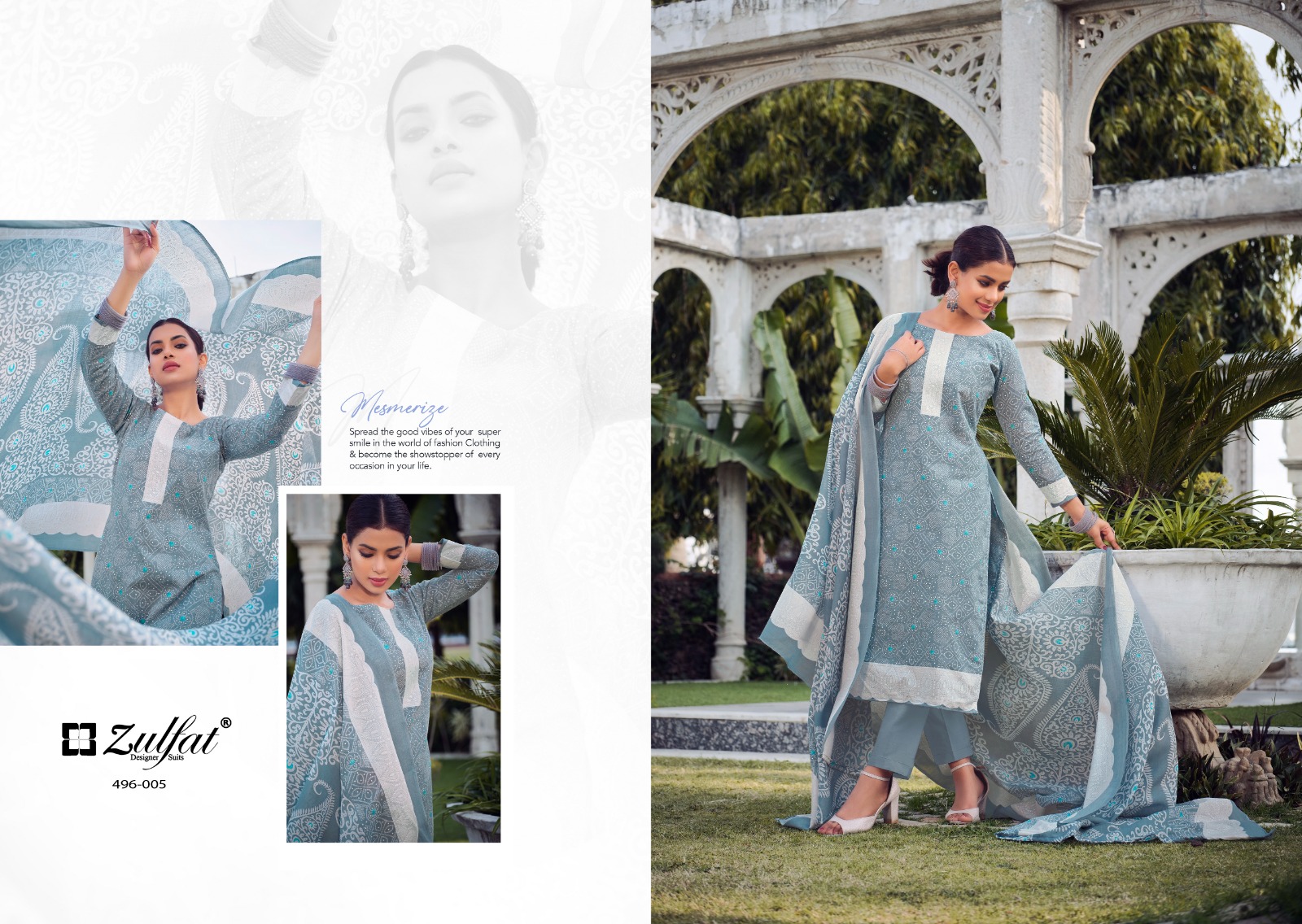 zulfat designer suit malang cotton regal look salwar suit catalog