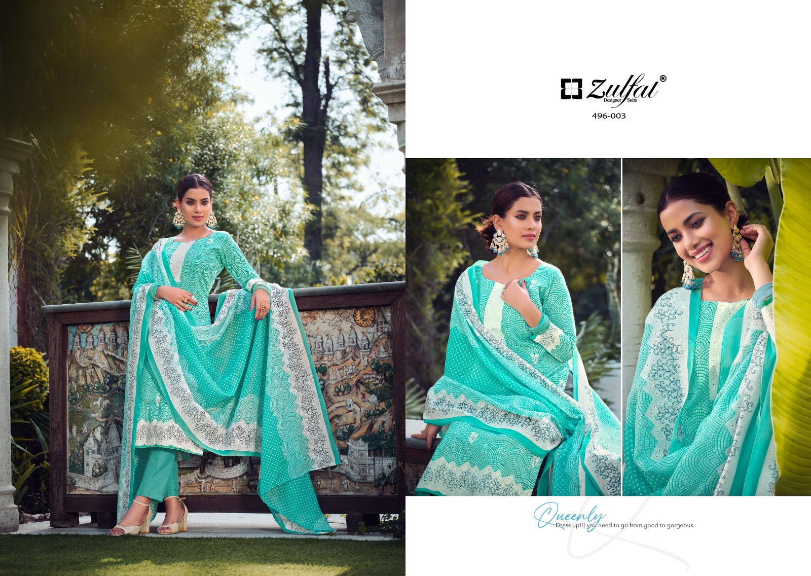 zulfat designer suit malang cotton regal look salwar suit catalog