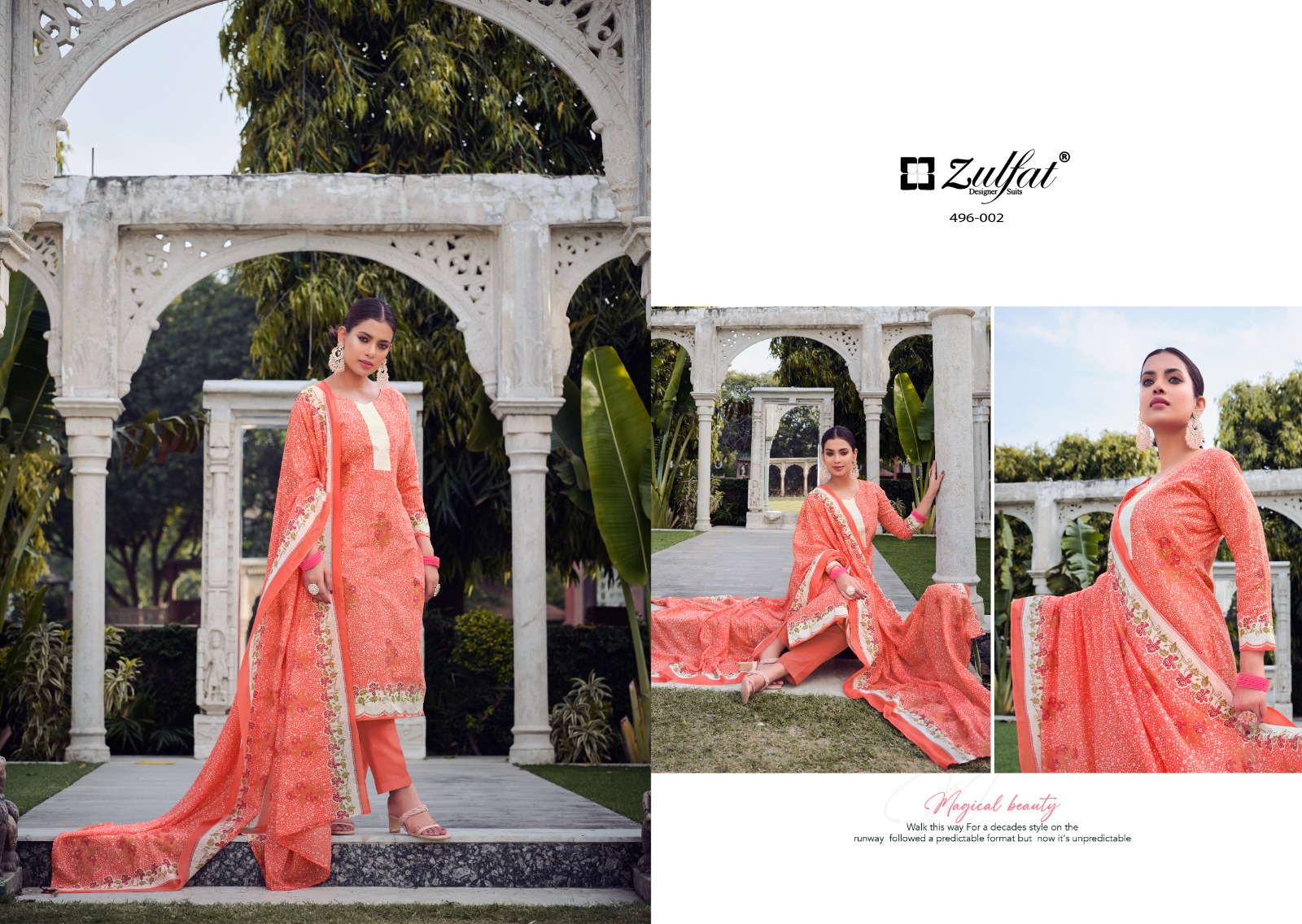 zulfat designer suit malang cotton regal look salwar suit catalog