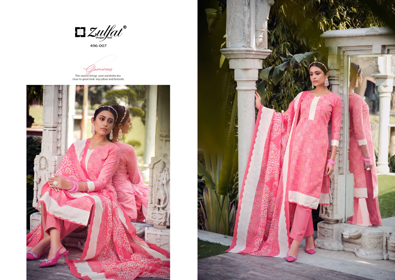 zulfat designer suit malang cotton regal look salwar suit catalog