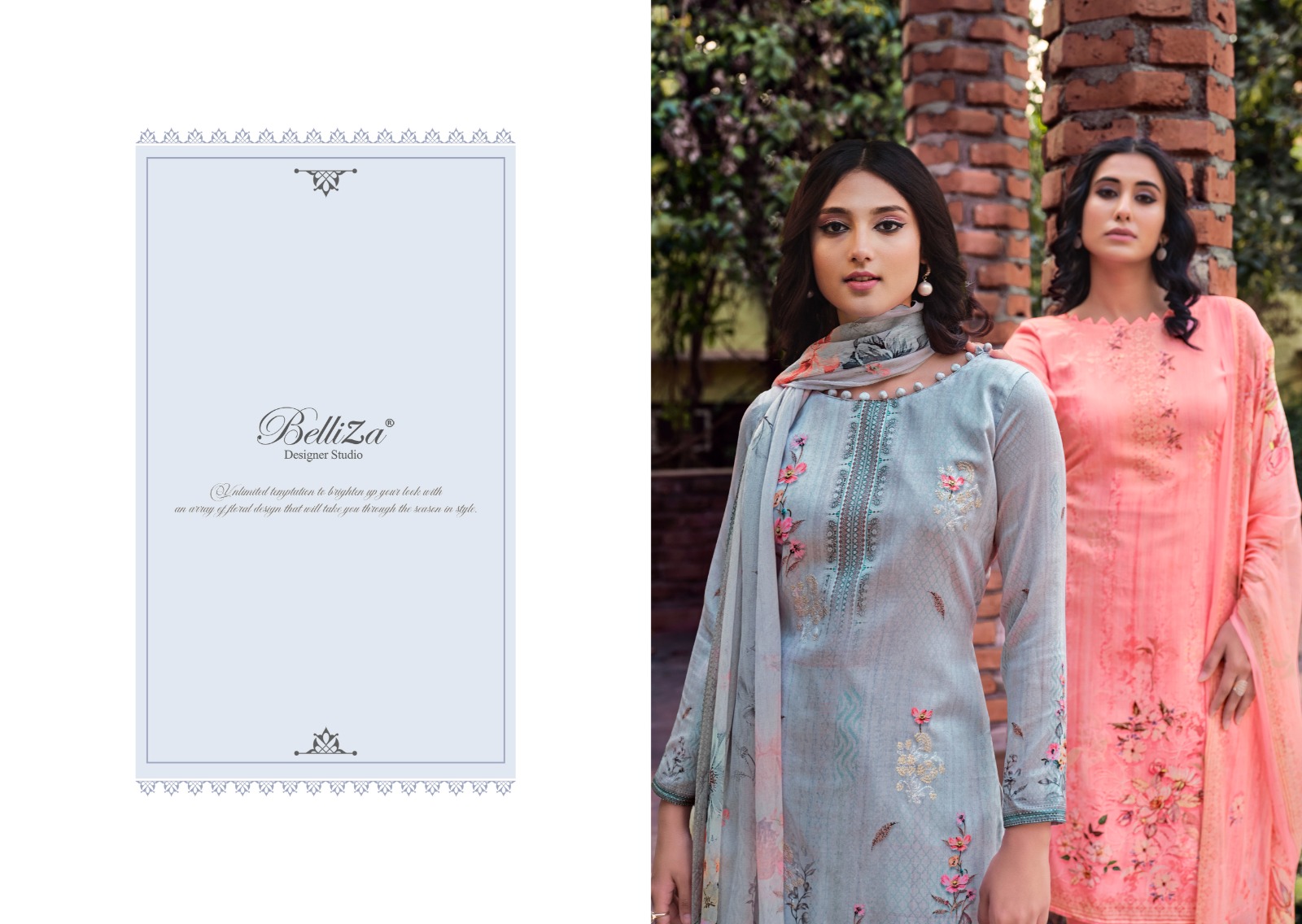 belliza designer suit parnika cotton regal look salwar suit catalog