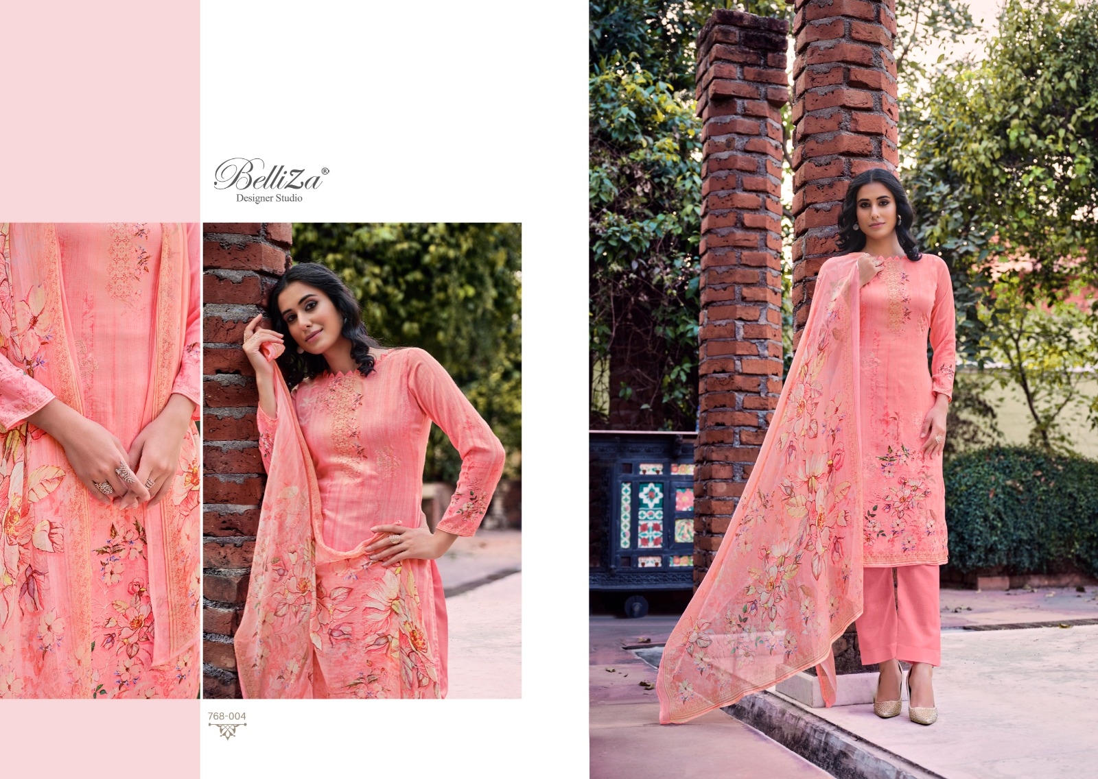 belliza designer suit parnika cotton regal look salwar suit catalog