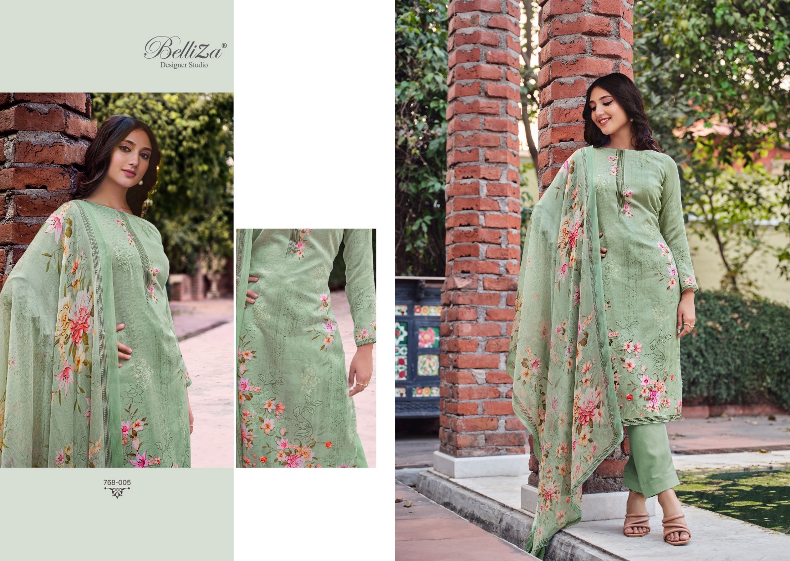 belliza designer suit parnika cotton regal look salwar suit catalog