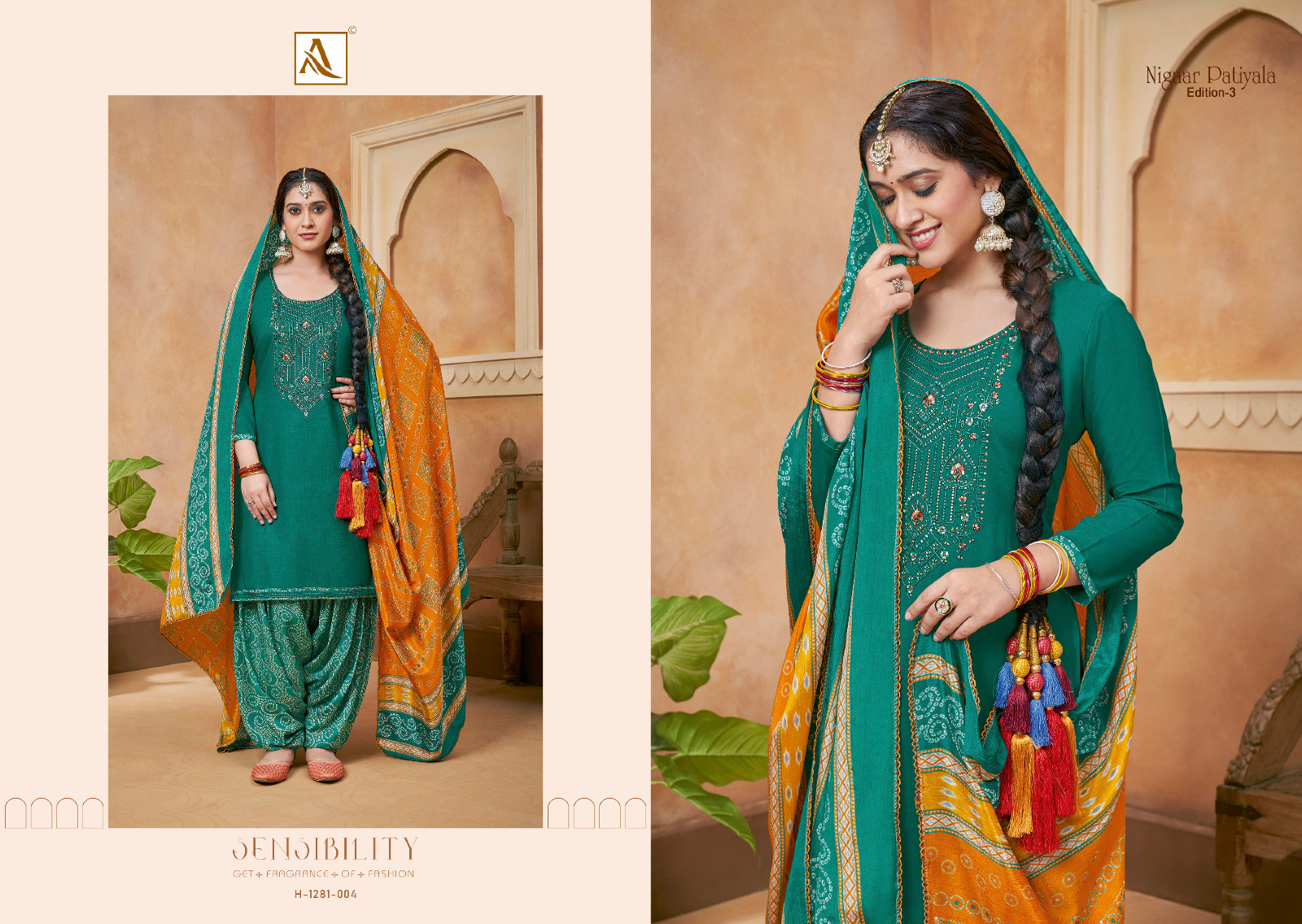 alok suit nigaar patiyala 3 viscose elegant salwar suit catalog