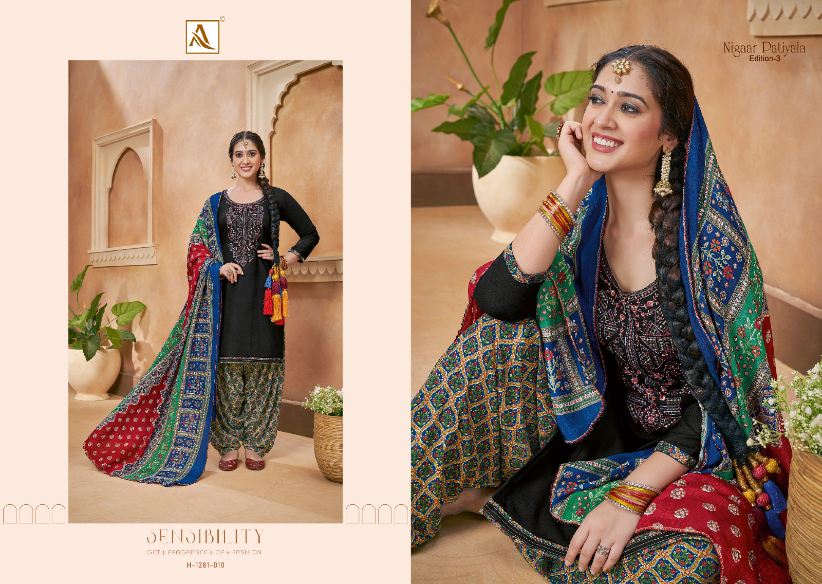 alok suit nigaar patiyala 3 viscose elegant salwar suit catalog