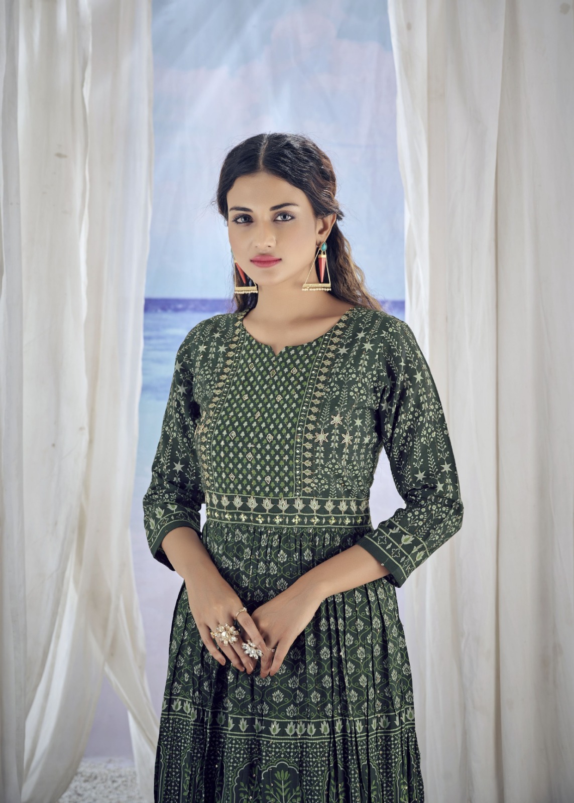 amoha kig viscose new and moderan look kurti catalog