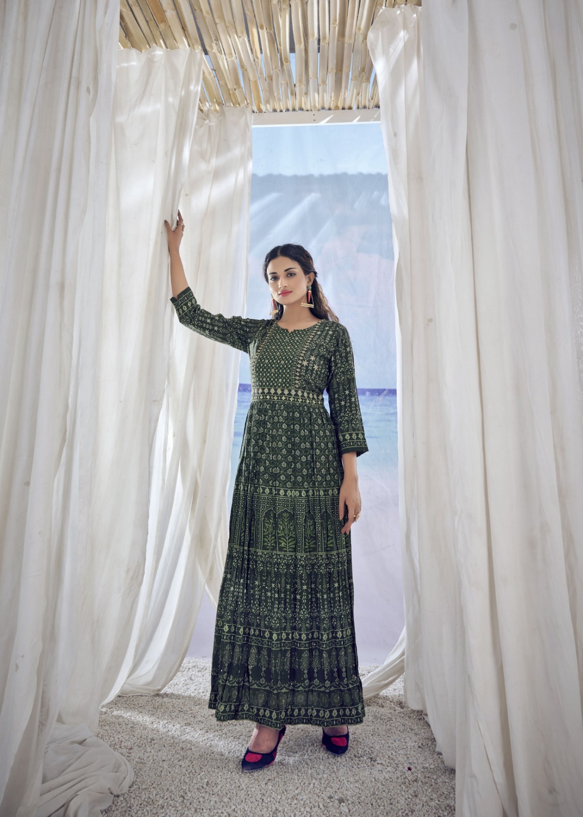 amoha kig viscose new and moderan look kurti catalog