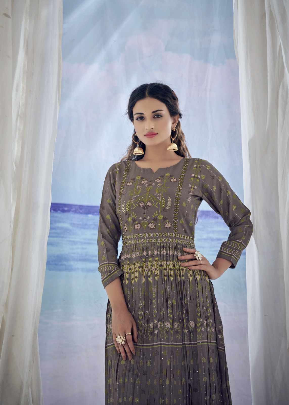 amoha kig viscose new and moderan look kurti catalog