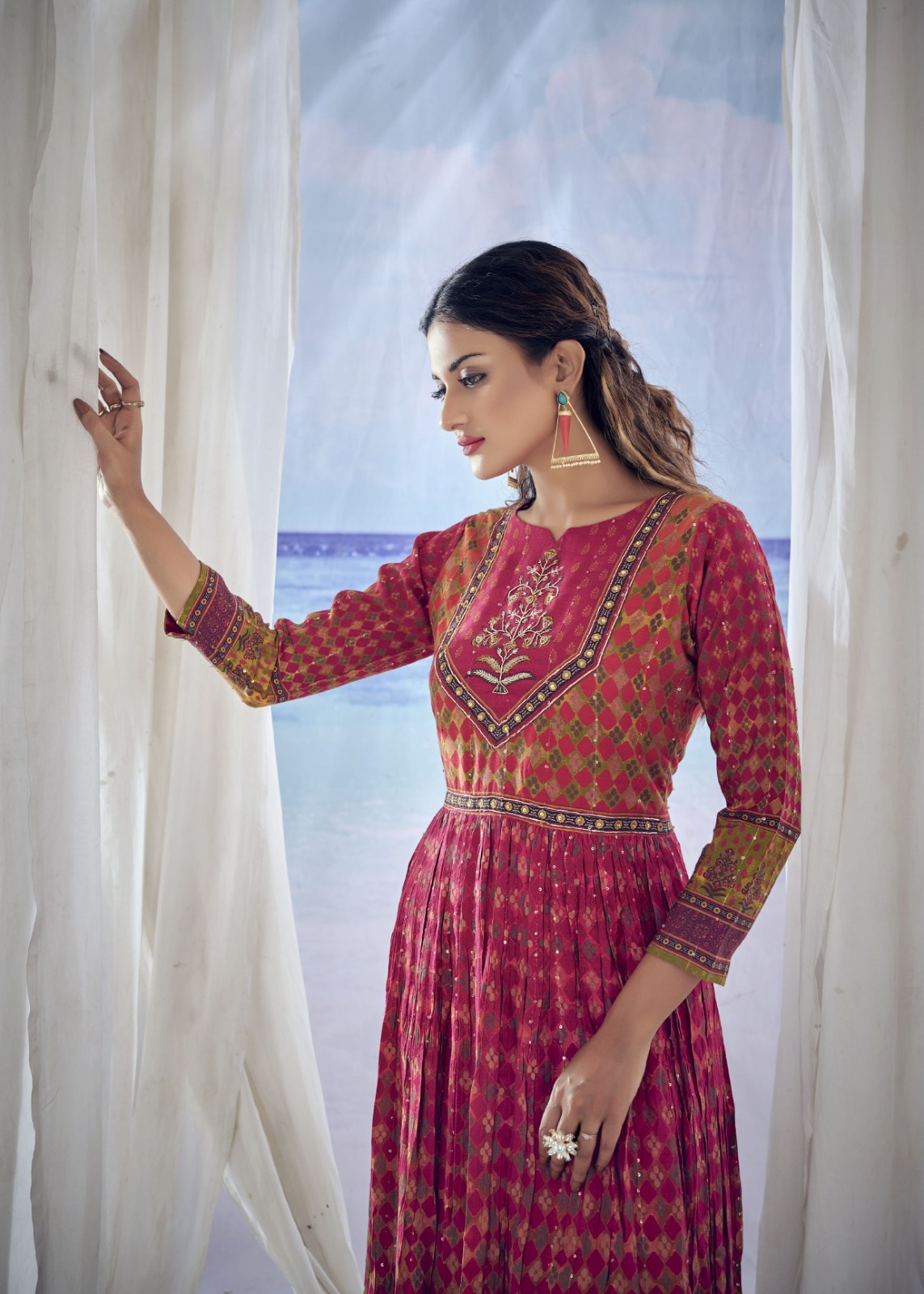 amoha kig viscose new and moderan look kurti catalog