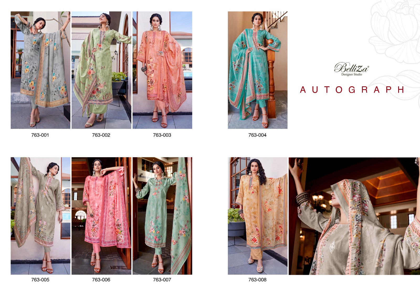 beliza designer studio Autograph cotton elegant salwar suit catalog