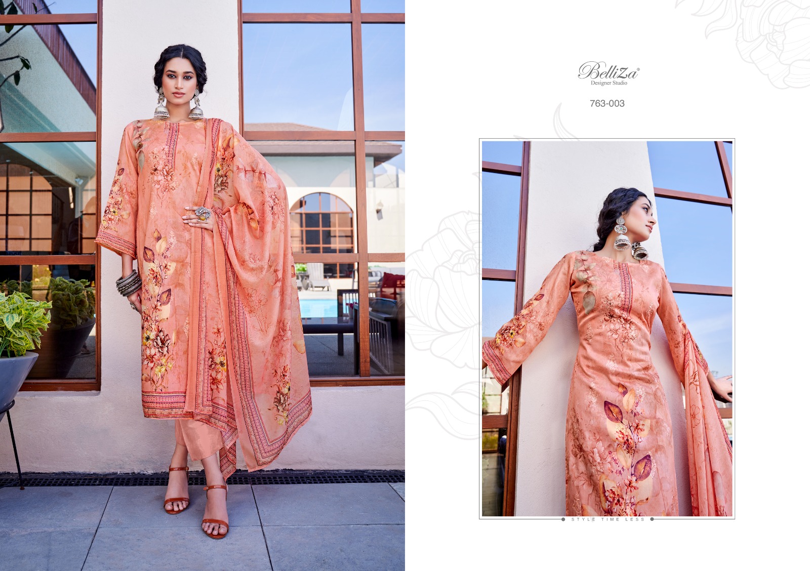 beliza designer studio Autograph cotton elegant salwar suit catalog