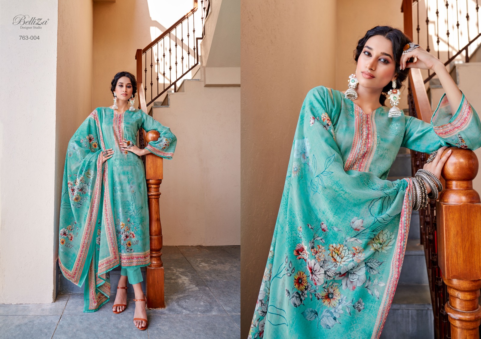 beliza designer studio Autograph cotton elegant salwar suit catalog