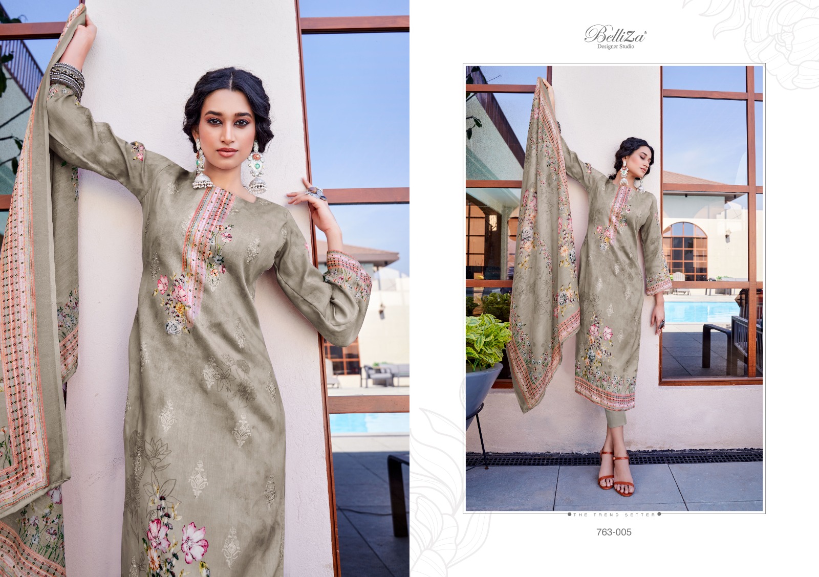 beliza designer studio Autograph cotton elegant salwar suit catalog