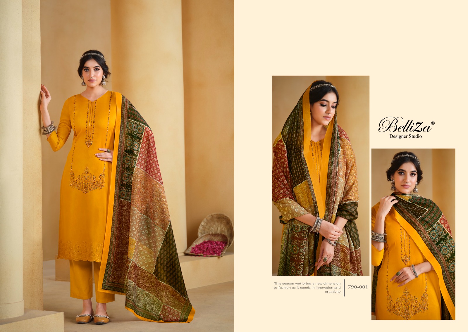 beliza designer studio jashn e ishq jam decent embroidery look salwar suit catalog