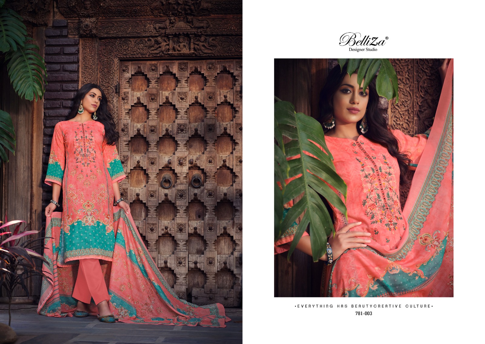 beliza designer studio ziana vol 2  cotton elegant salwar suit catalog