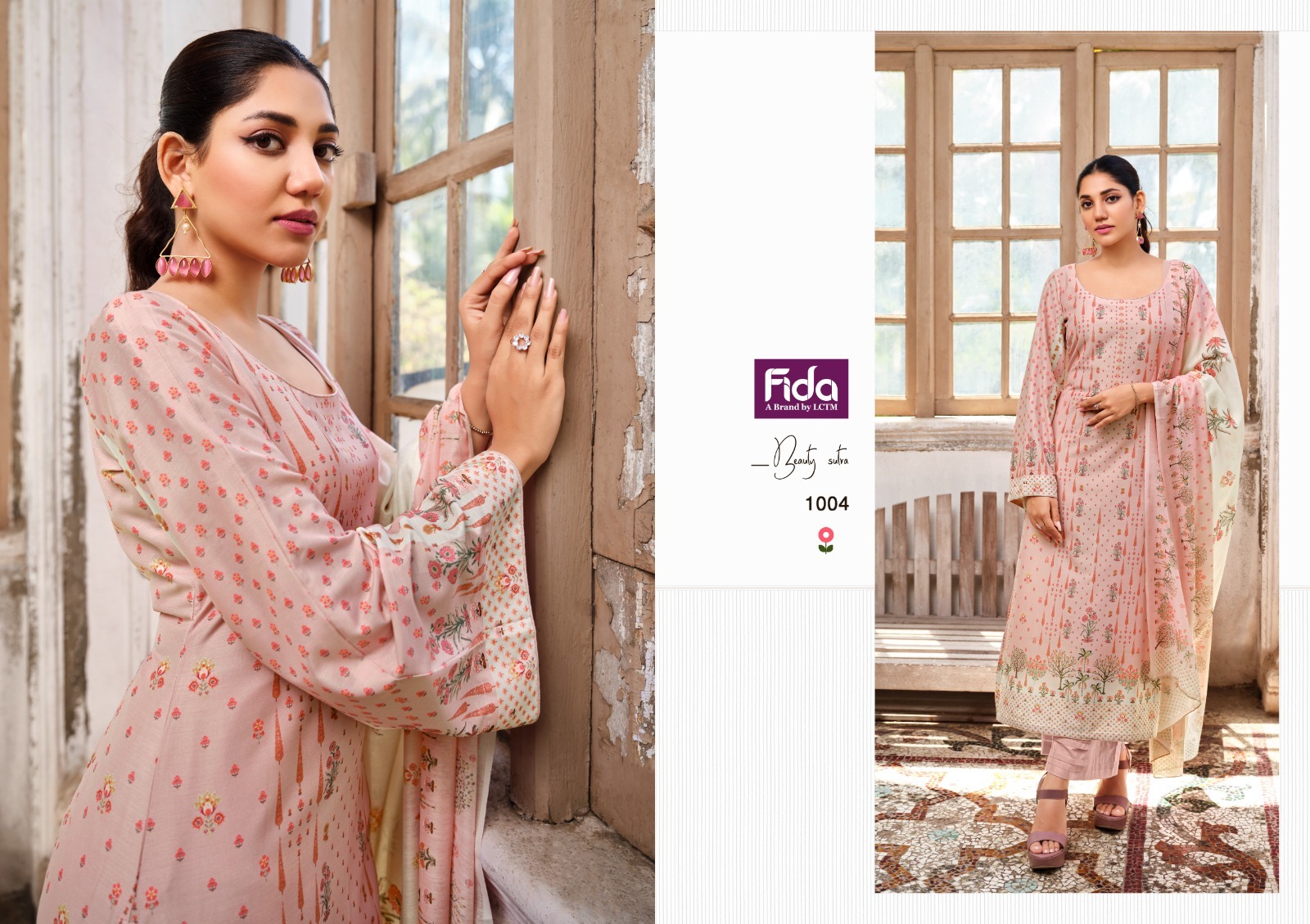 Fida ruhi karachi cotton exclusive look salwar suit catalog