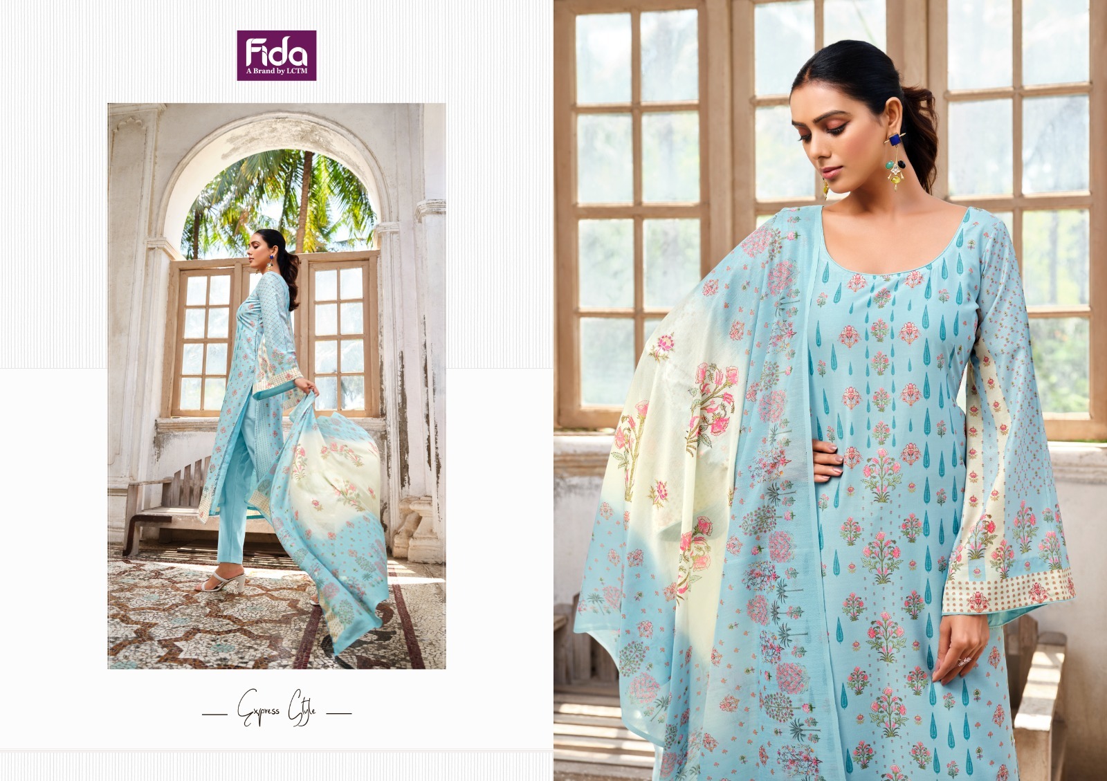 Fida ruhi karachi cotton exclusive look salwar suit catalog