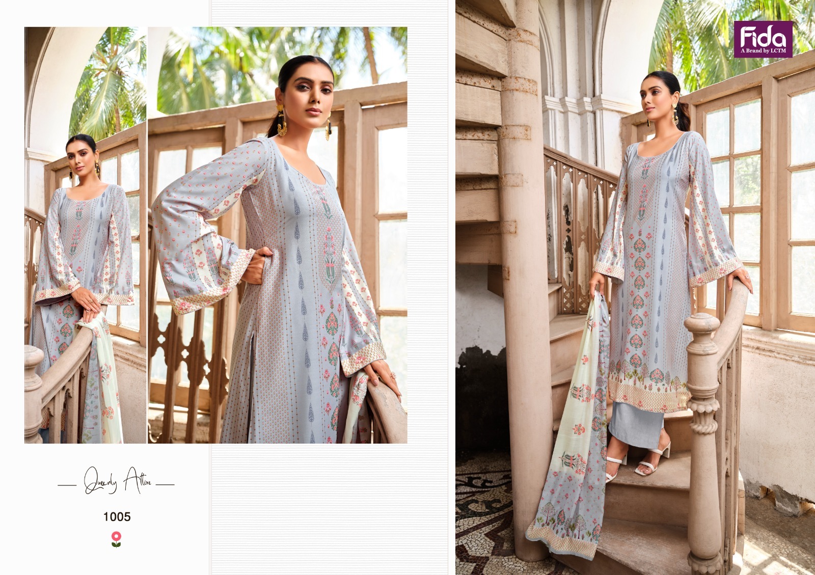 Fida ruhi karachi cotton exclusive look salwar suit catalog