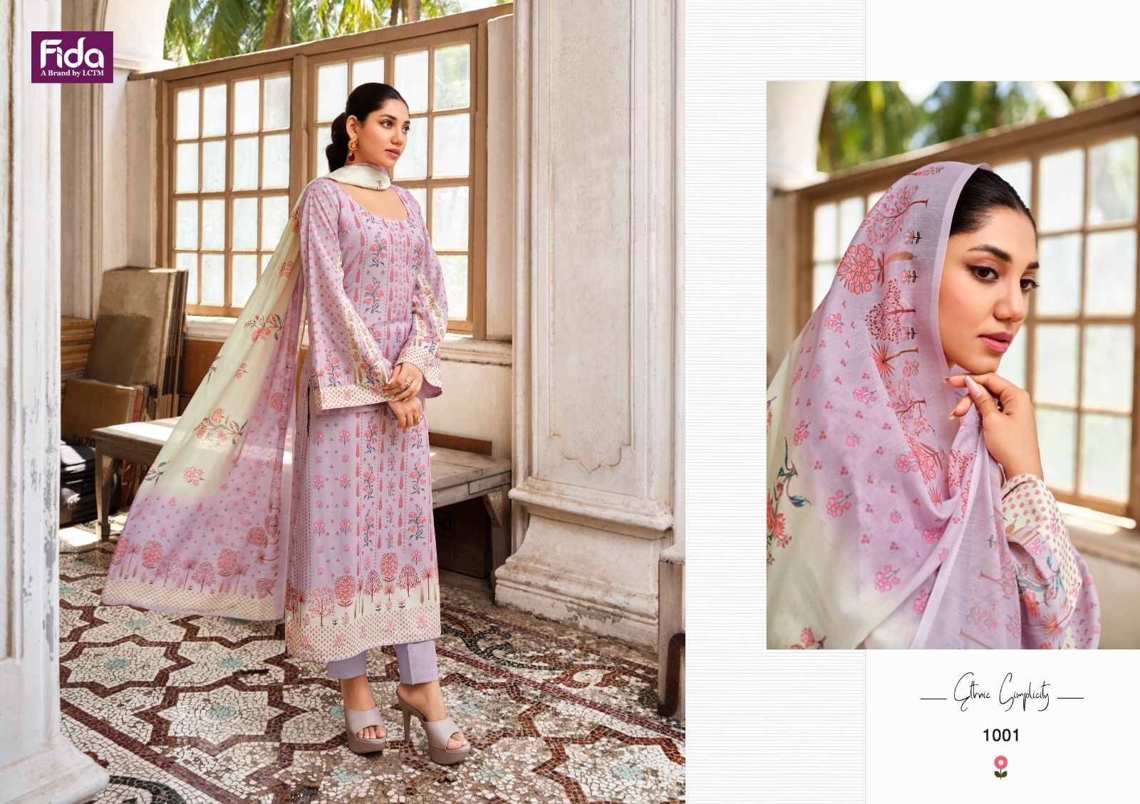 Fida ruhi karachi cotton exclusive look salwar suit catalog