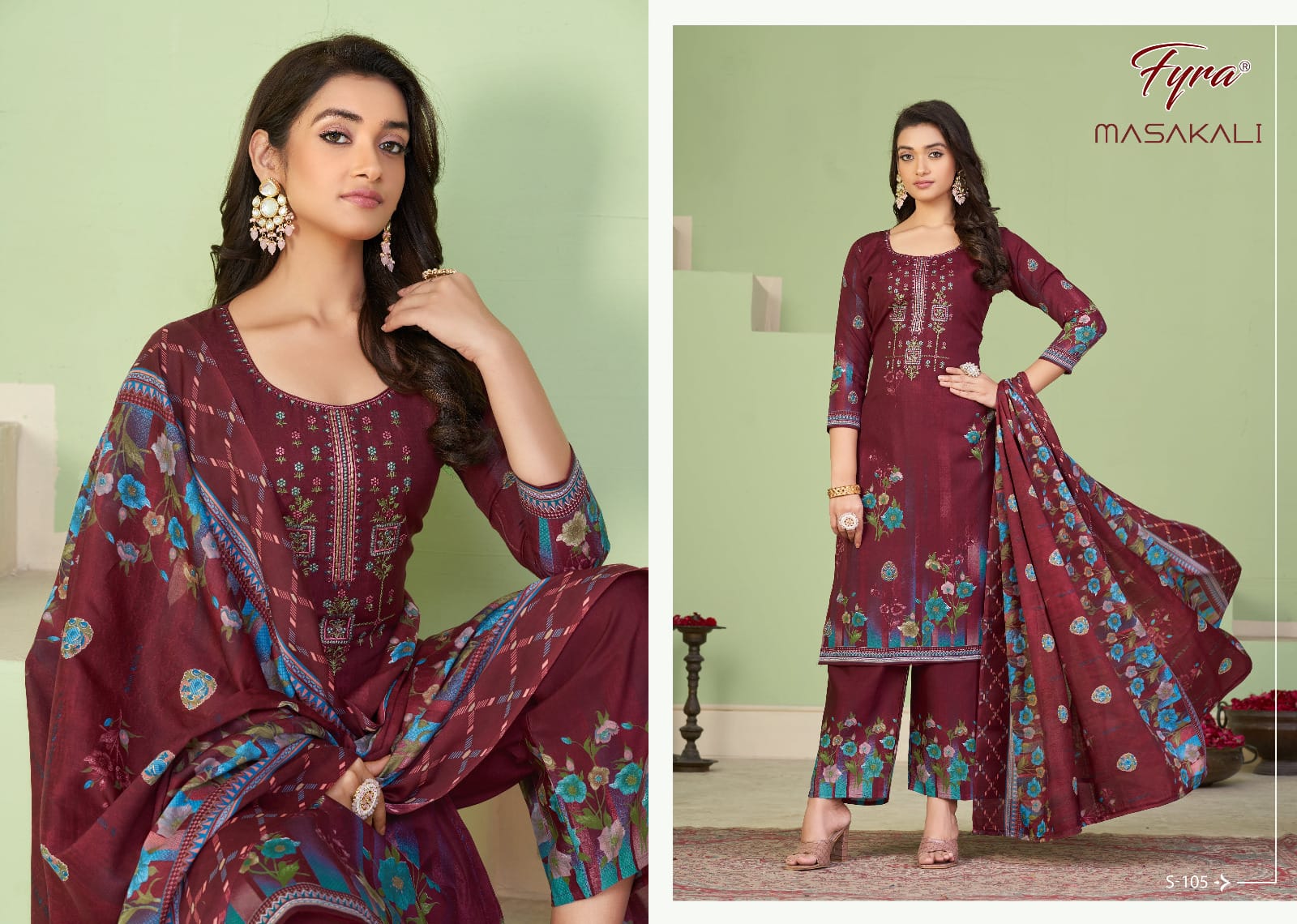 fyra alok suit masakali cotton graceful look salwar suit catalog