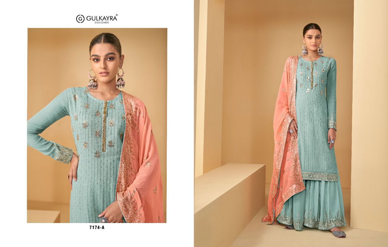 gulkayra designer jhilmil georgette graceful look salwar suit catalog