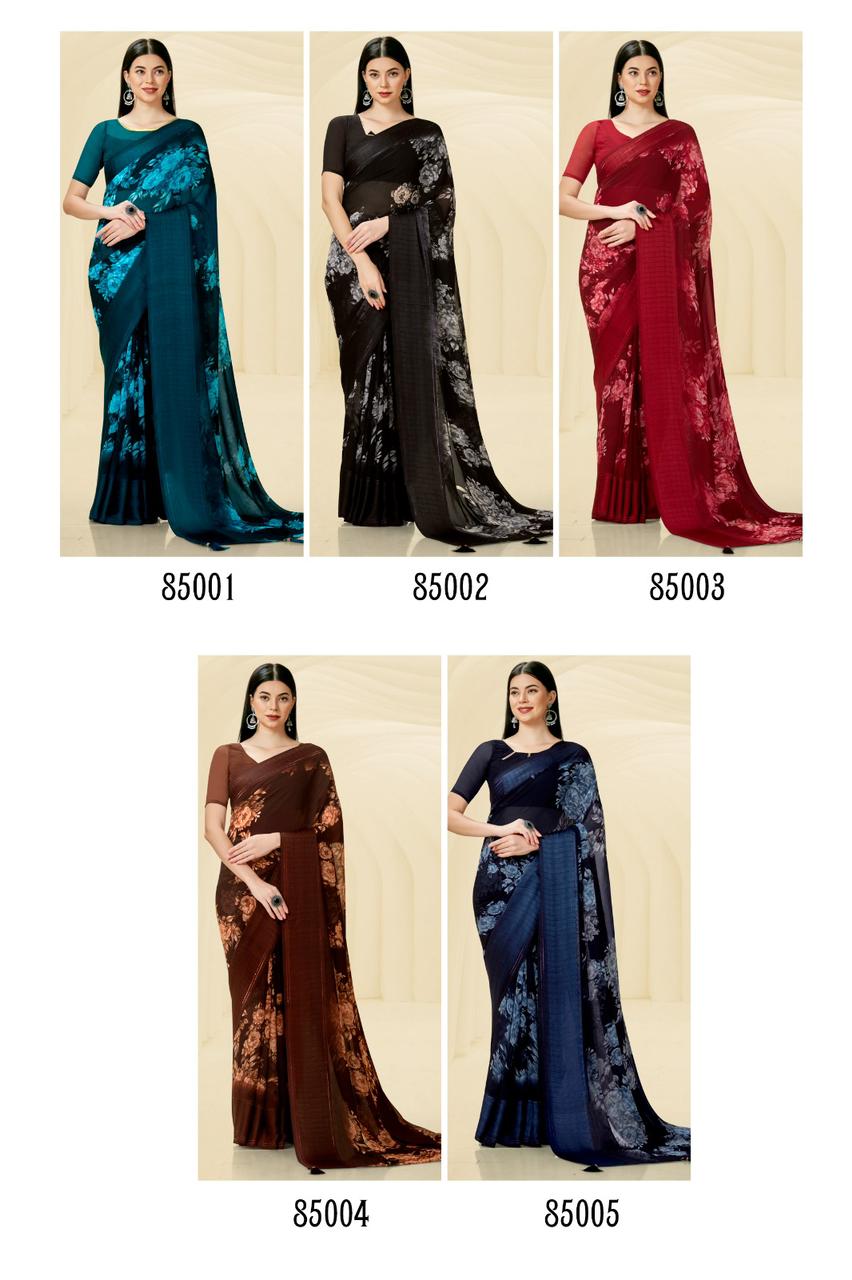 lt kashvi creation adaa georgette grace ful look saree catalog