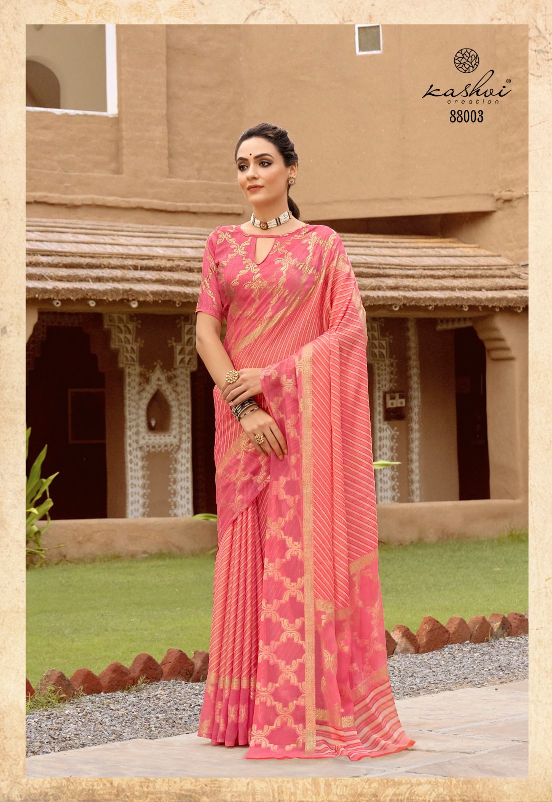 lt kashvi creation kavya chiffon attractive look saree catalog