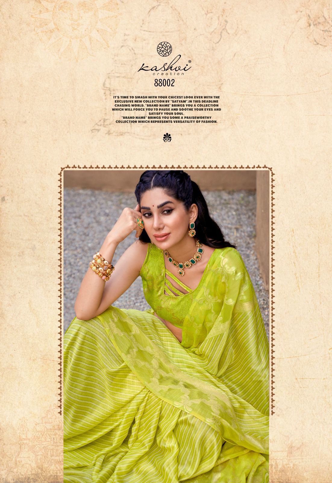 lt kashvi creation kavya chiffon attractive look saree catalog