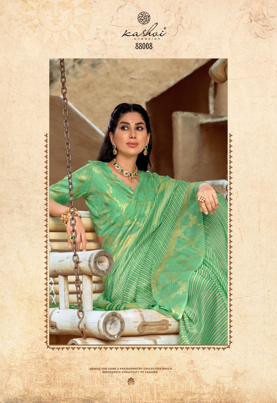 lt kashvi creation kavya chiffon attractive look saree catalog