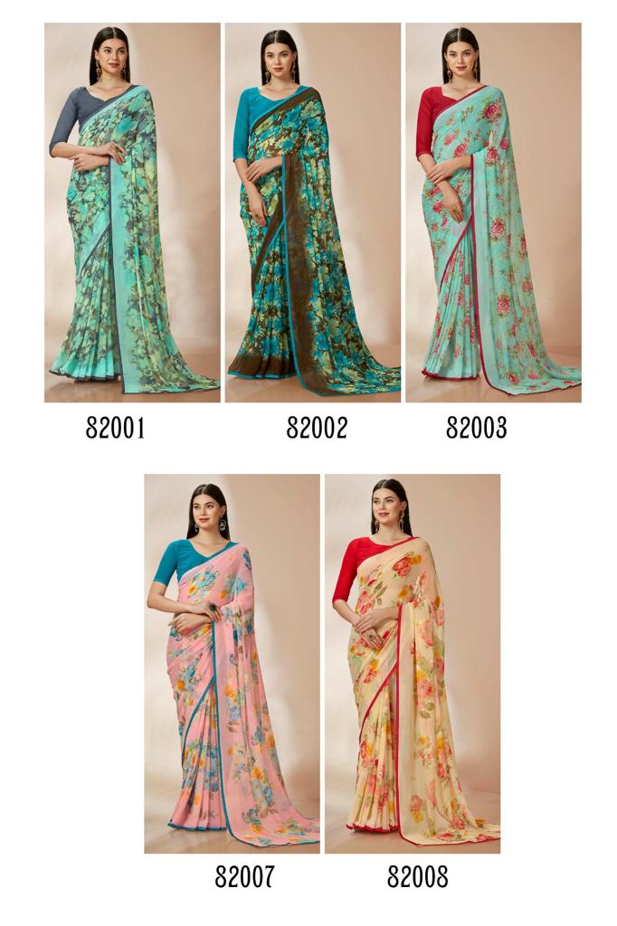 lt kashvi creation raga georgette grace ful look saree catalog