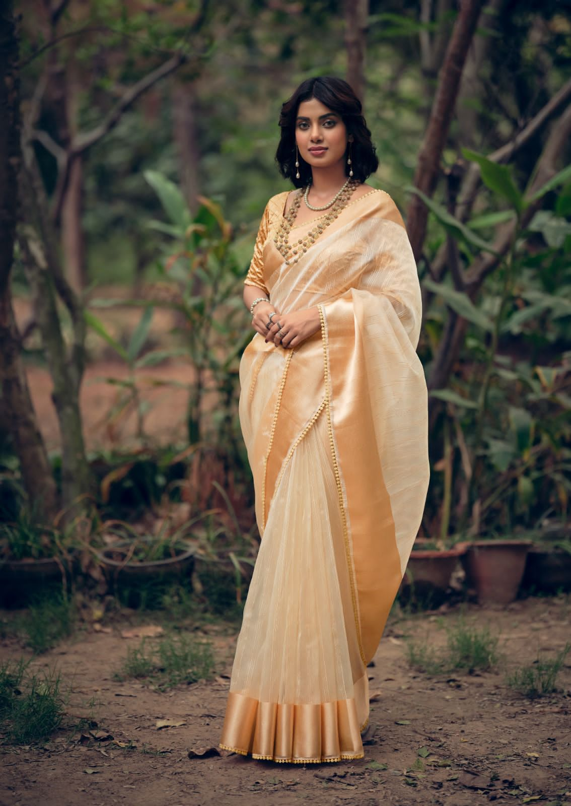 lt kashvi creation raksha organza regal look saree catalog