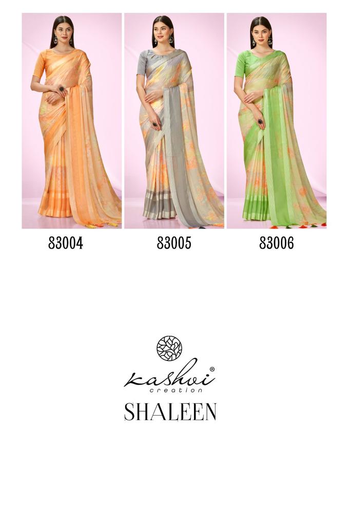 lt kashvi creation shaleen moss attractive look saree catalog