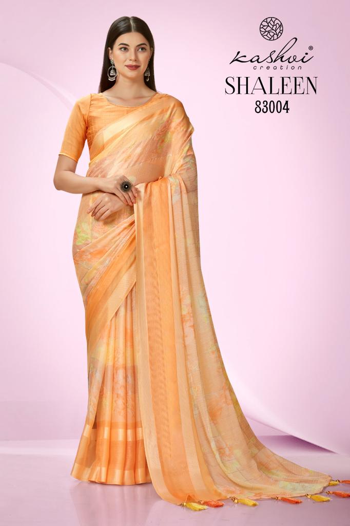 lt kashvi creation shaleen moss attractive look saree catalog